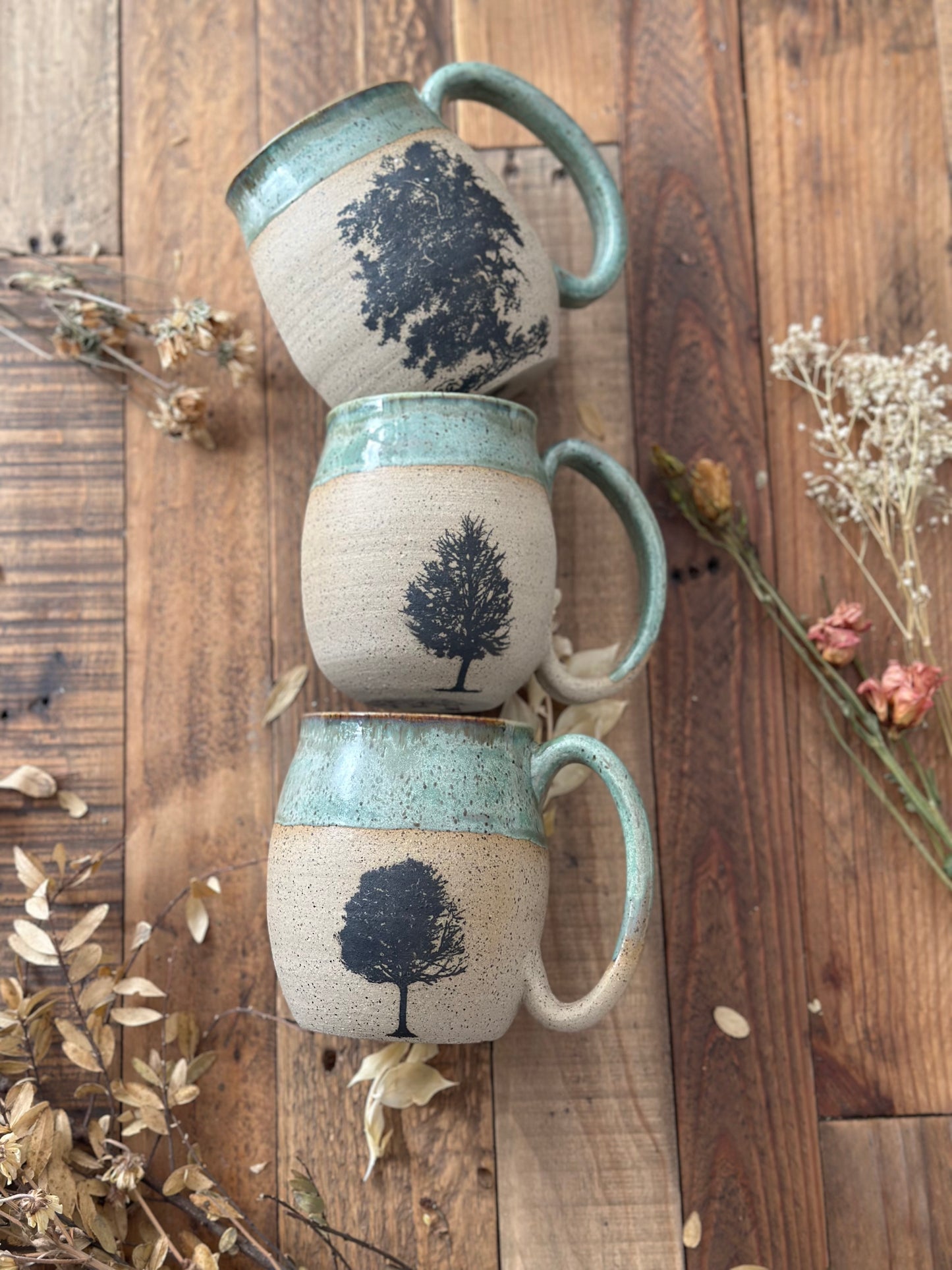 Oversized Leafy Tree Mug