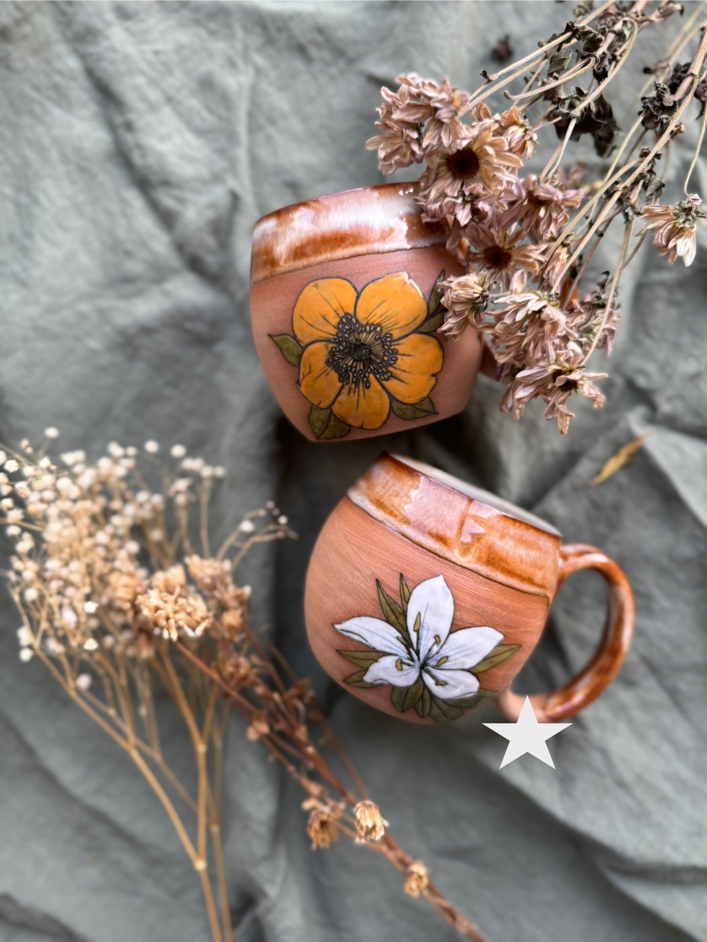 White Lily mug