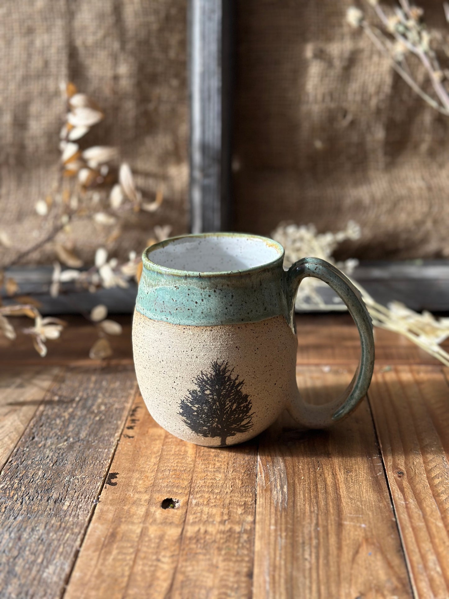 Oversized Leafy Tree Mug