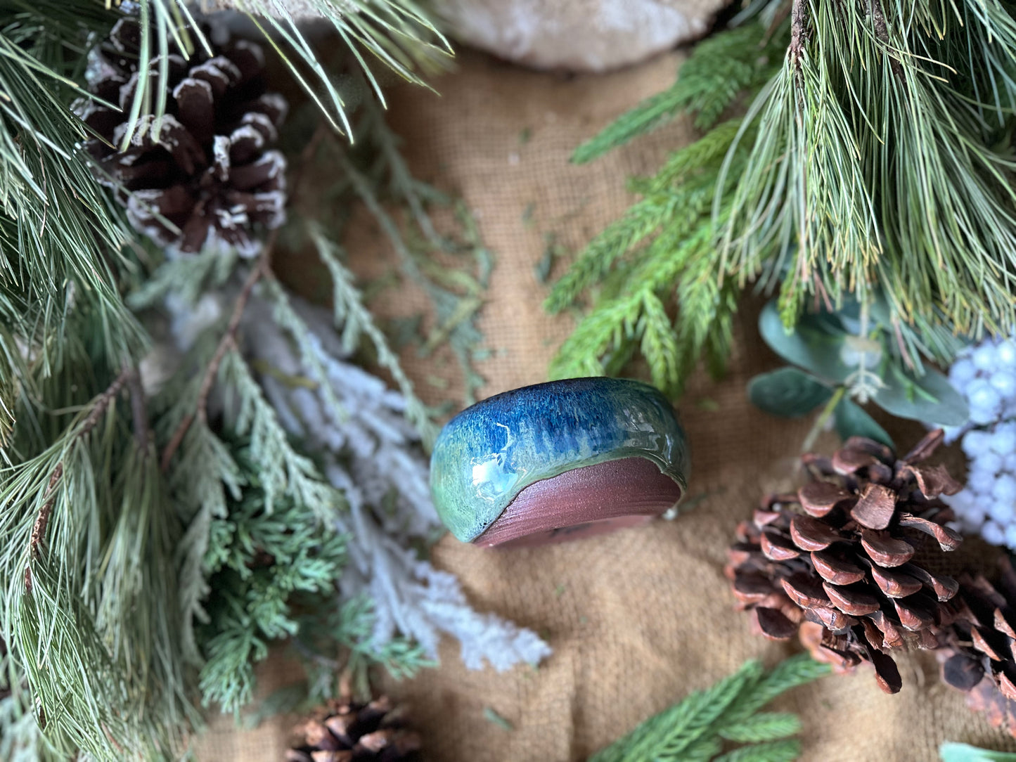 Emerald Blue Candle