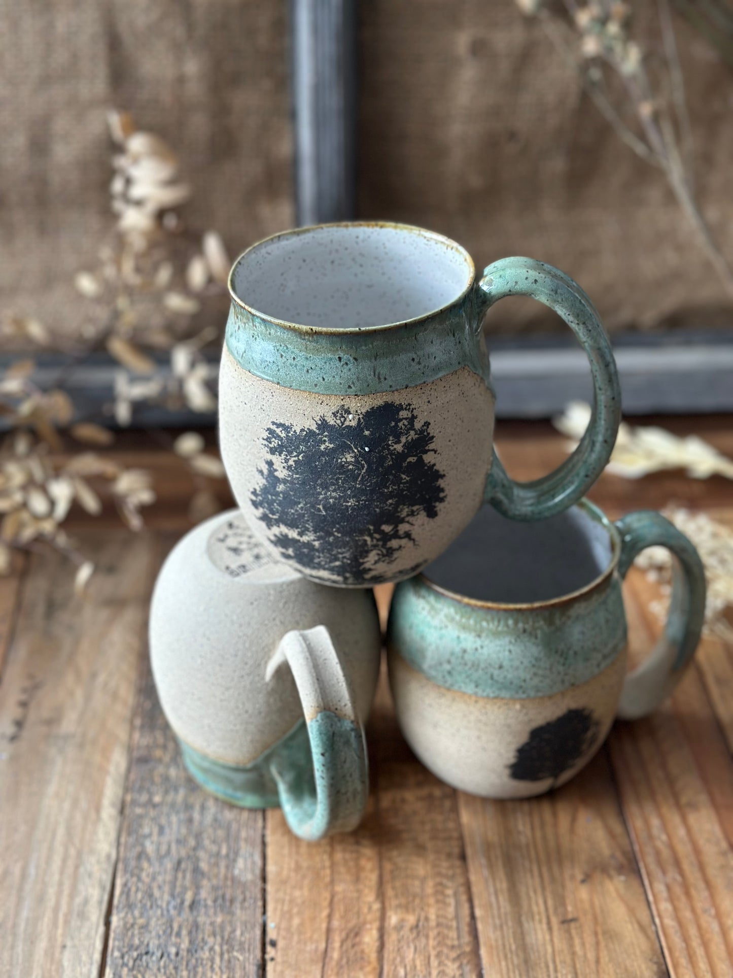 Oversized Leafy Tree Mug