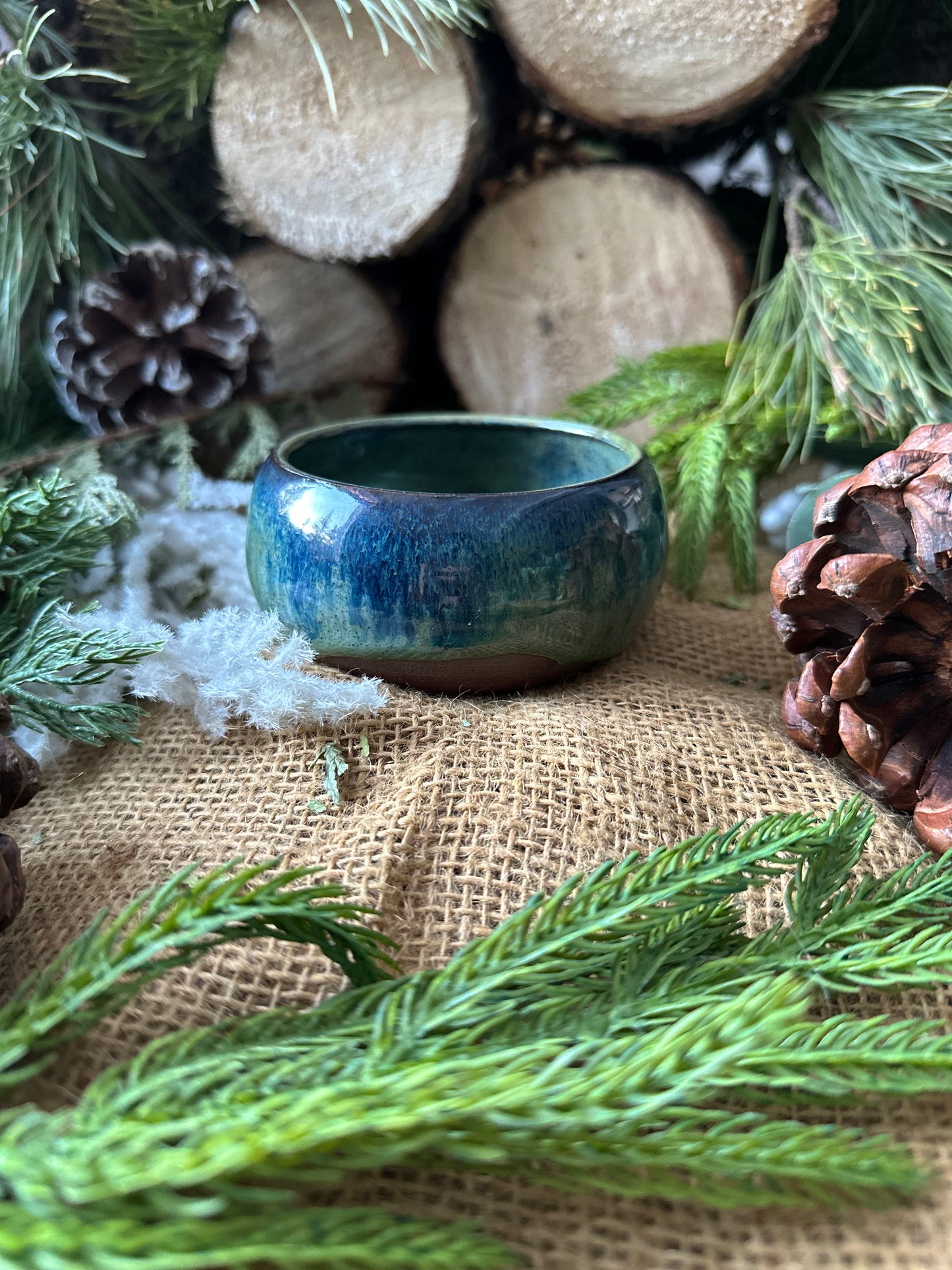 Emerald Blue Candle