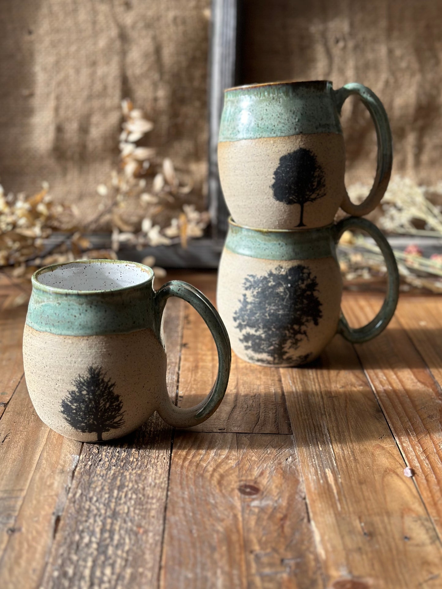 Oversized Leafy Tree Mug