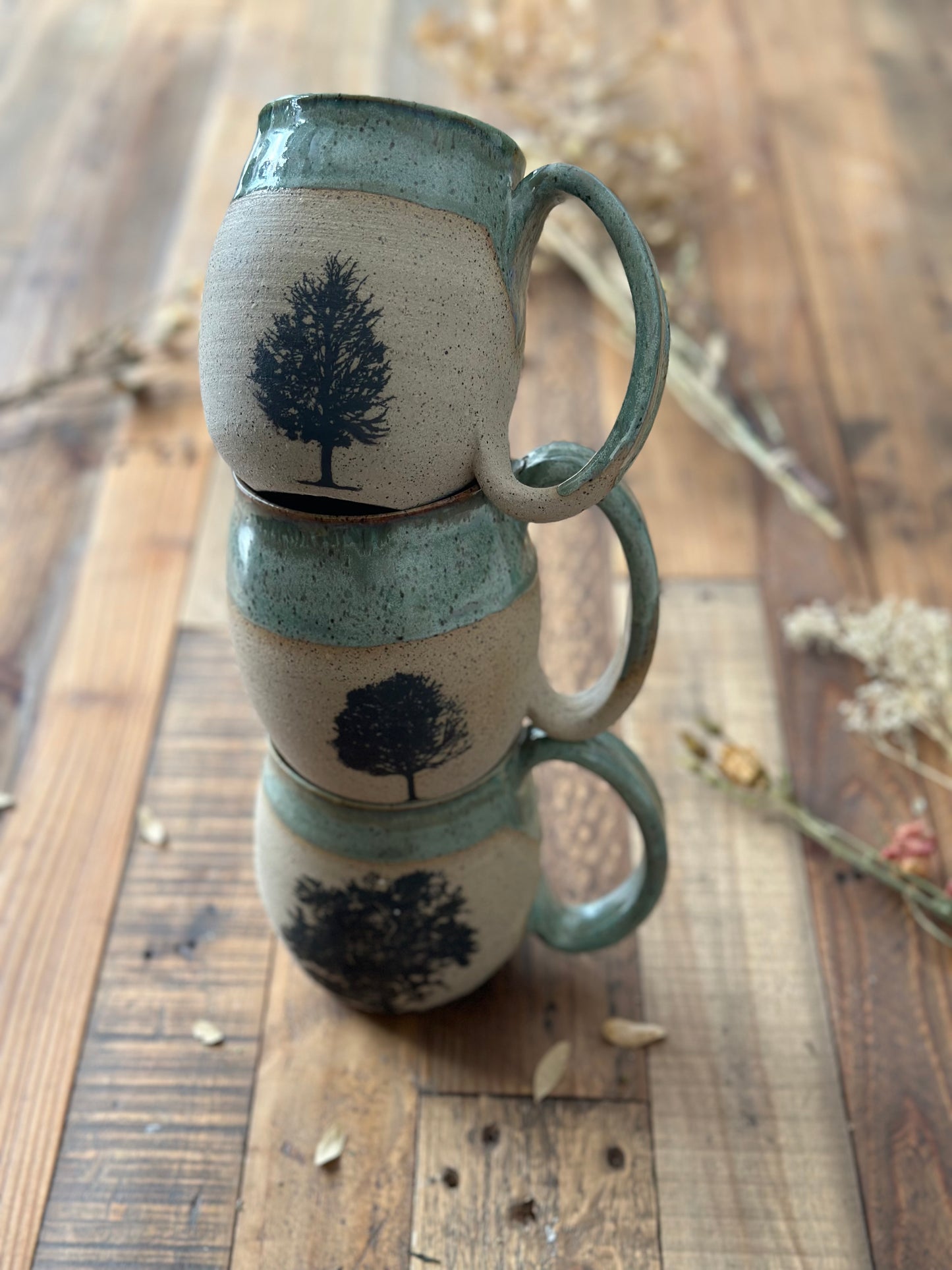 Oversized Leafy Tree Mug
