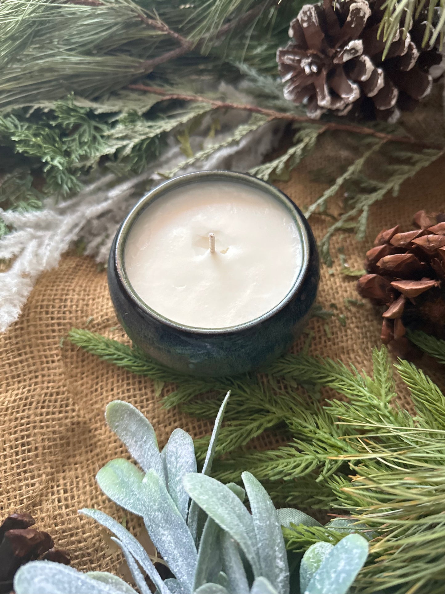 Emerald Blue Candle