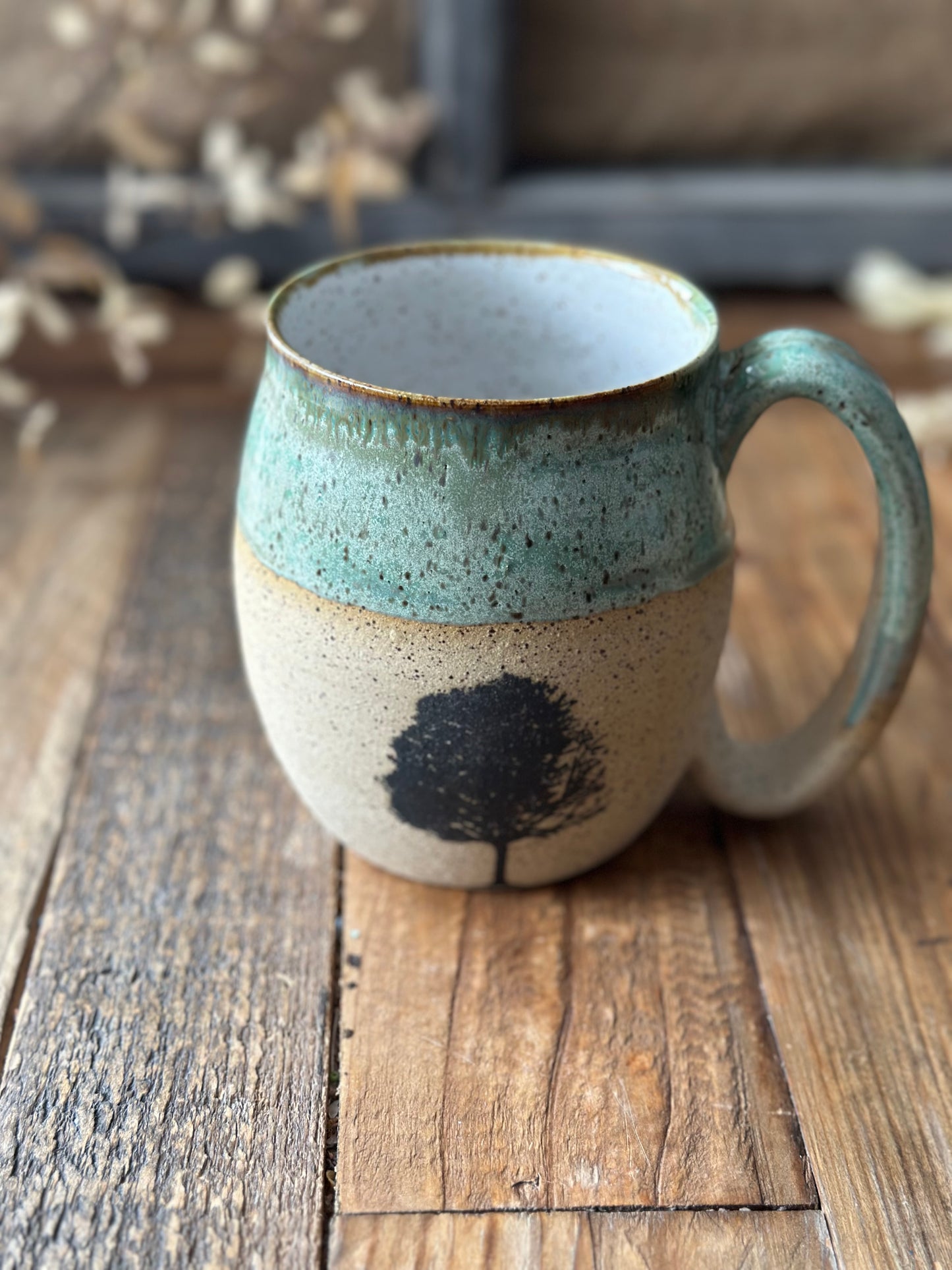 Oversized Leafy Tree Mug