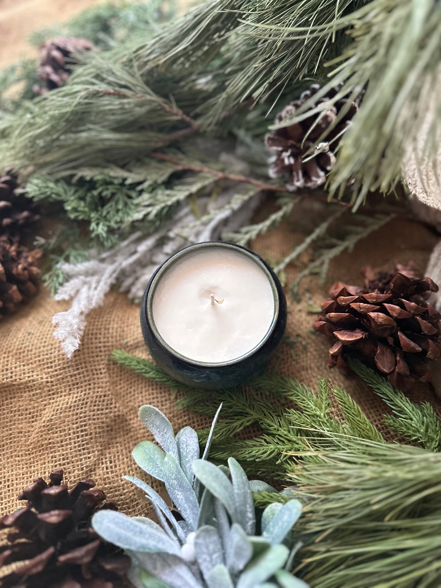 Emerald Blue Candle