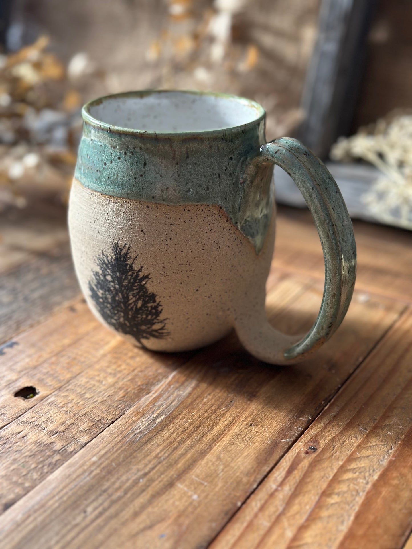 Oversized Leafy Tree Mug