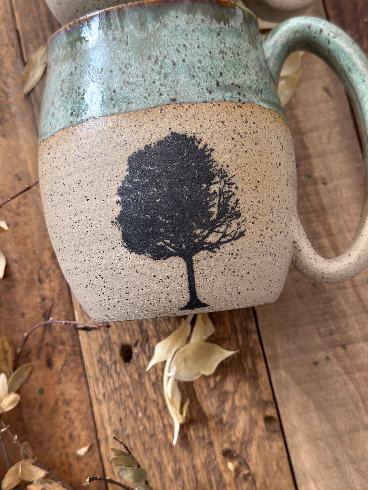 Oversized Leafy Tree Mug