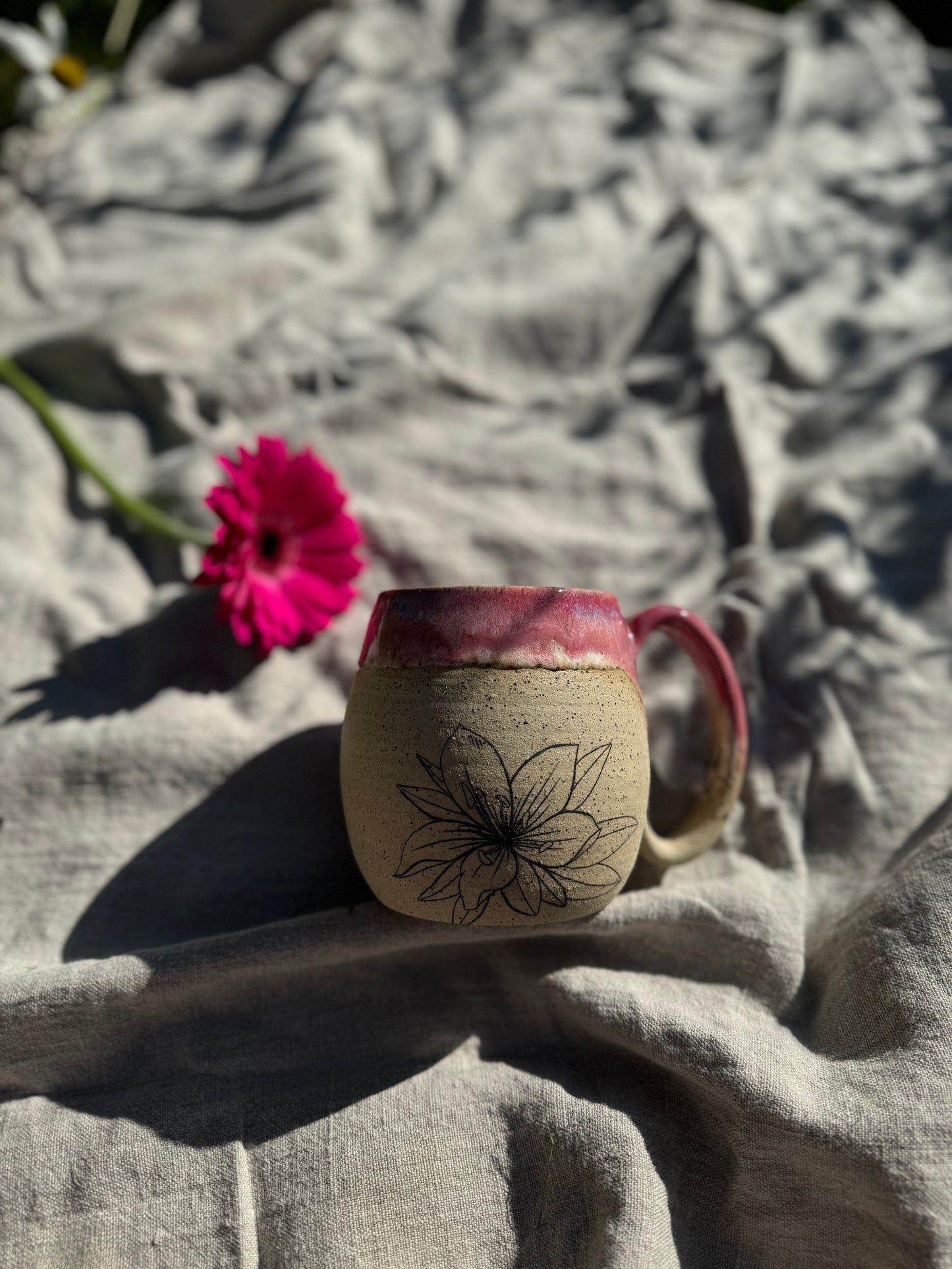 Lily Flower Mugs