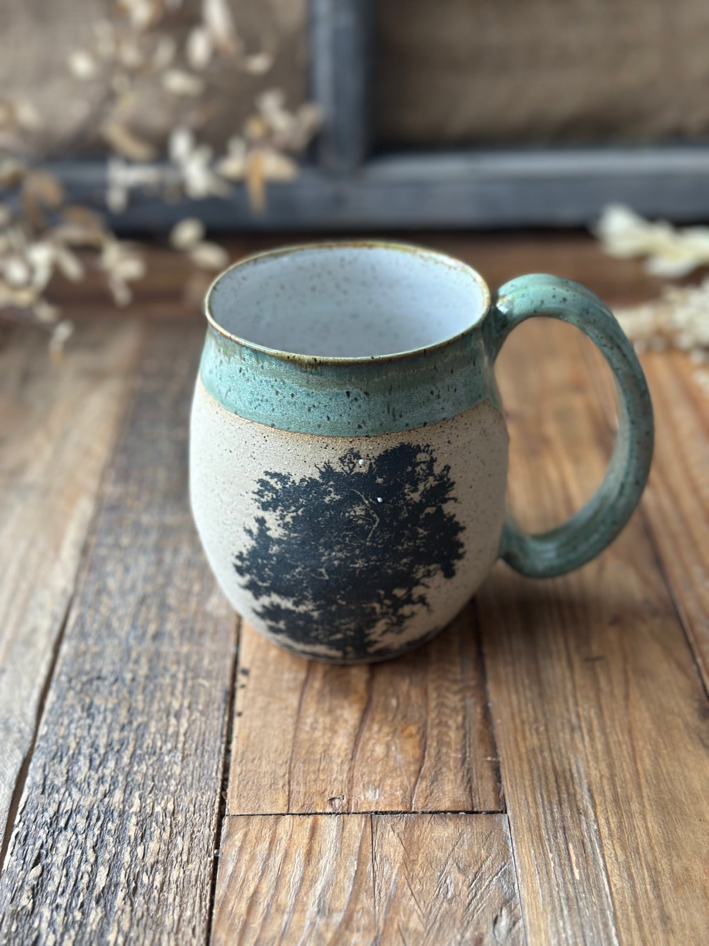 Oversized Leafy Tree Mug