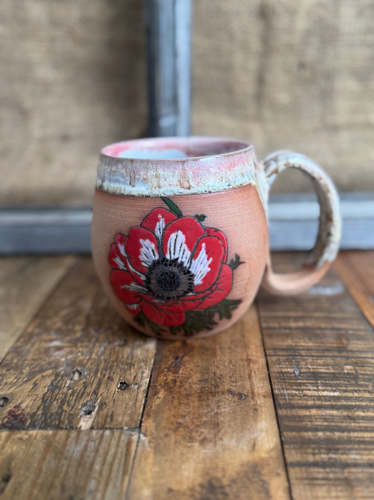 Red Poppy Mug