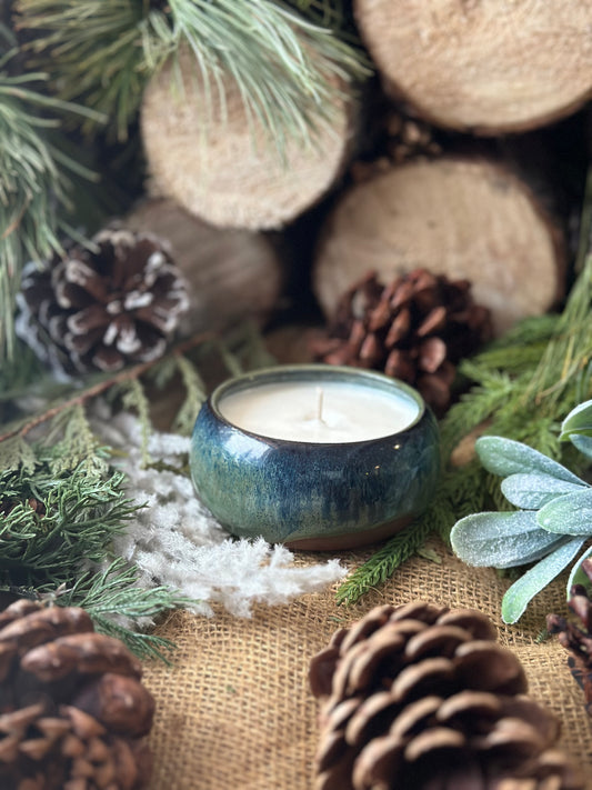 Emerald Blue Candle