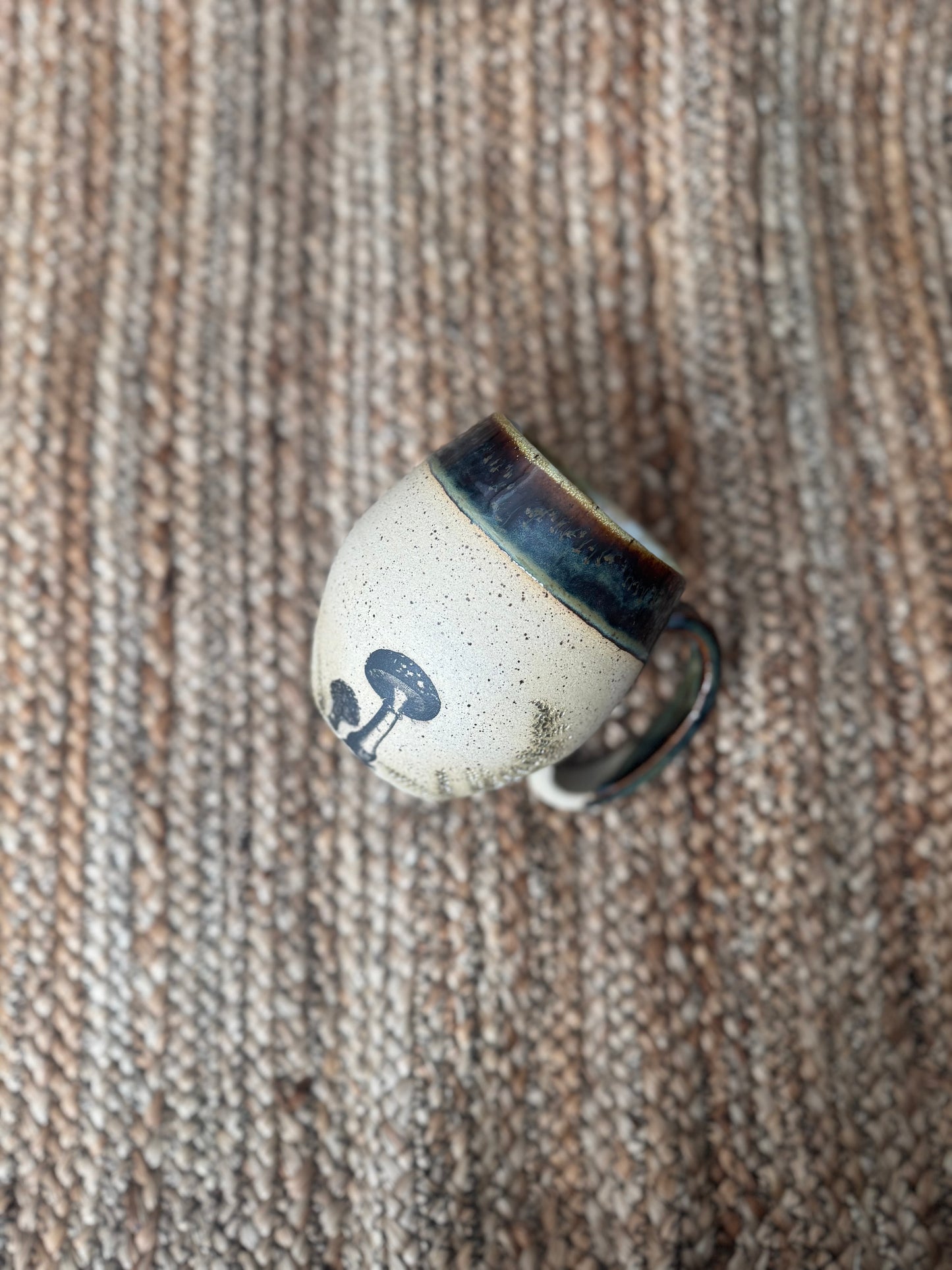 Mushroom fern mug