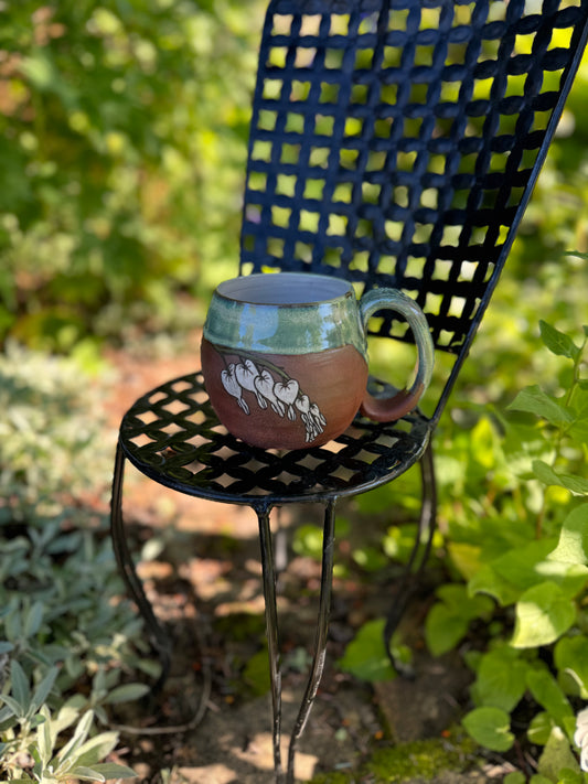 Bleeding Heart Flower Mug